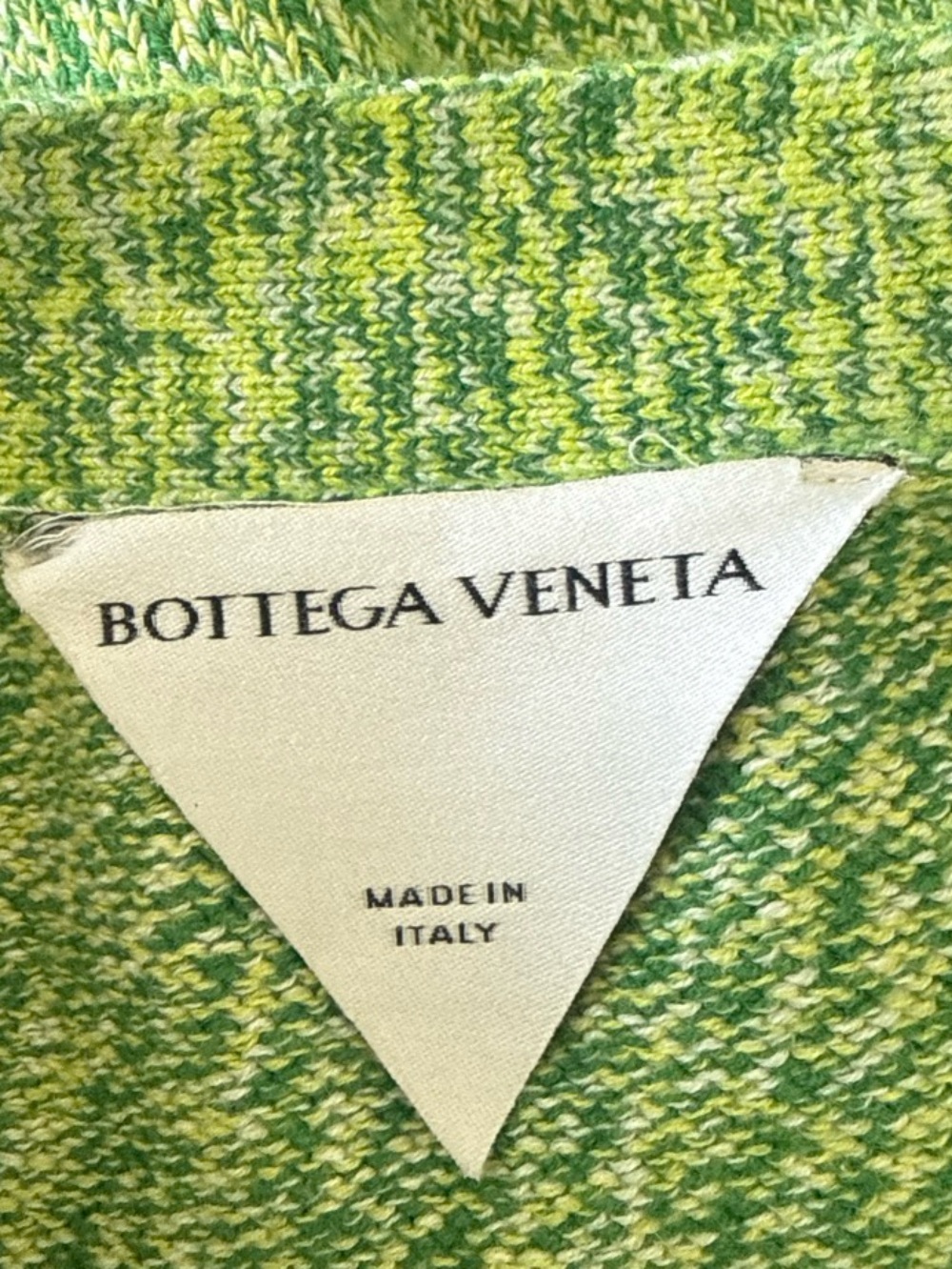 Bottega Veneta Green Tweed Mini Skirt with Braided Hem - Picture 2 of 8
